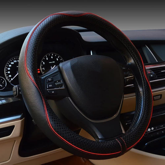 Leather Steering Wheel Cover