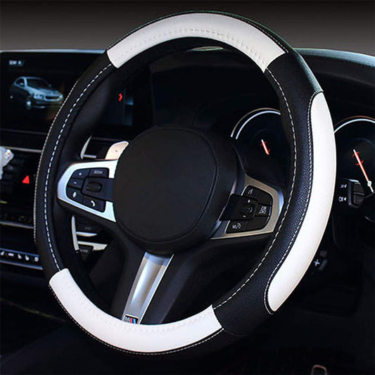 Car Steering Wheel Black white