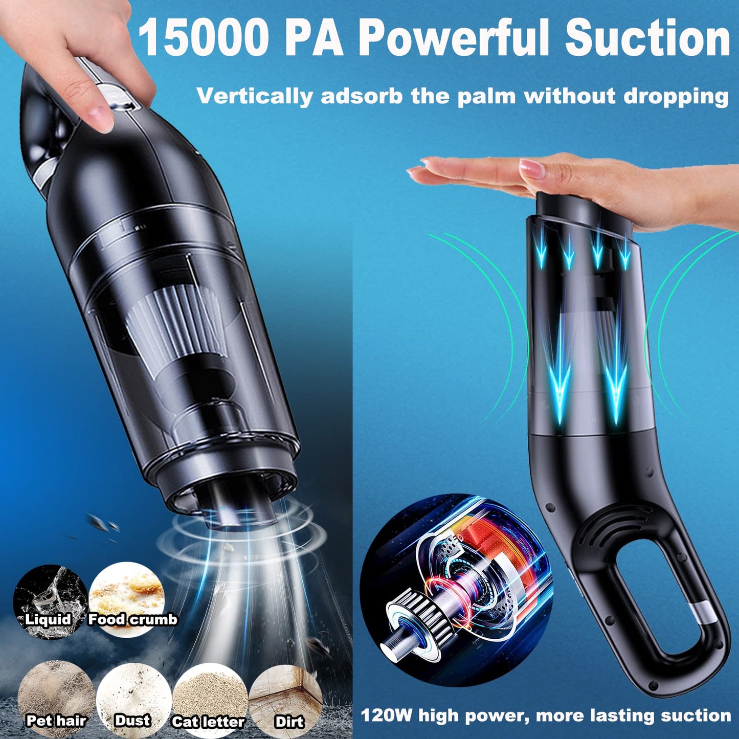 Car Vacuum Cleaner Strong Suction